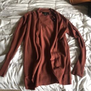 Orange Cardigan Sweater